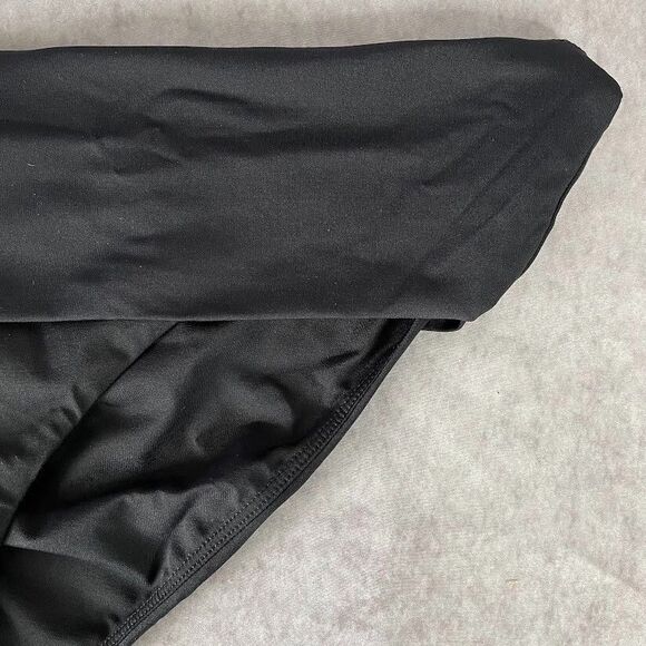 prAna Bikini Bottom Women Size XL Black High Rise High Leg Scrunch Butt Swimwear - Picture 3 of 14